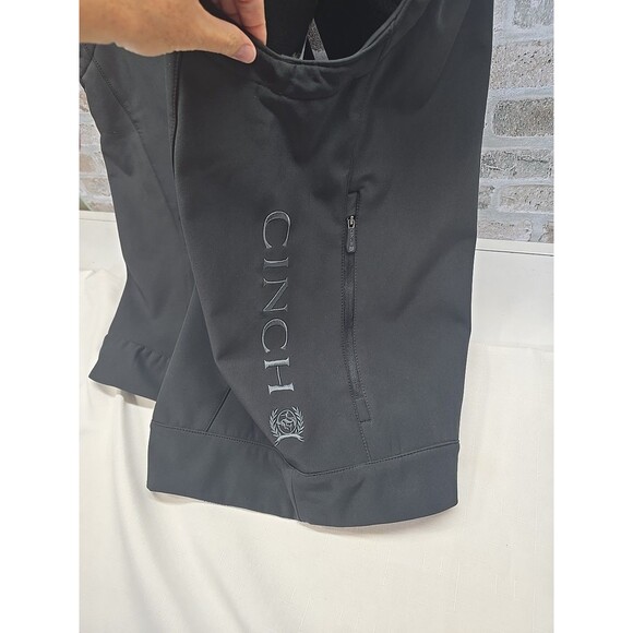 Cinch® Men's Black Solid Bonded Vest MWV1012010 SZ L  METALLIC REBEL LOGO - Picture 9 of 13